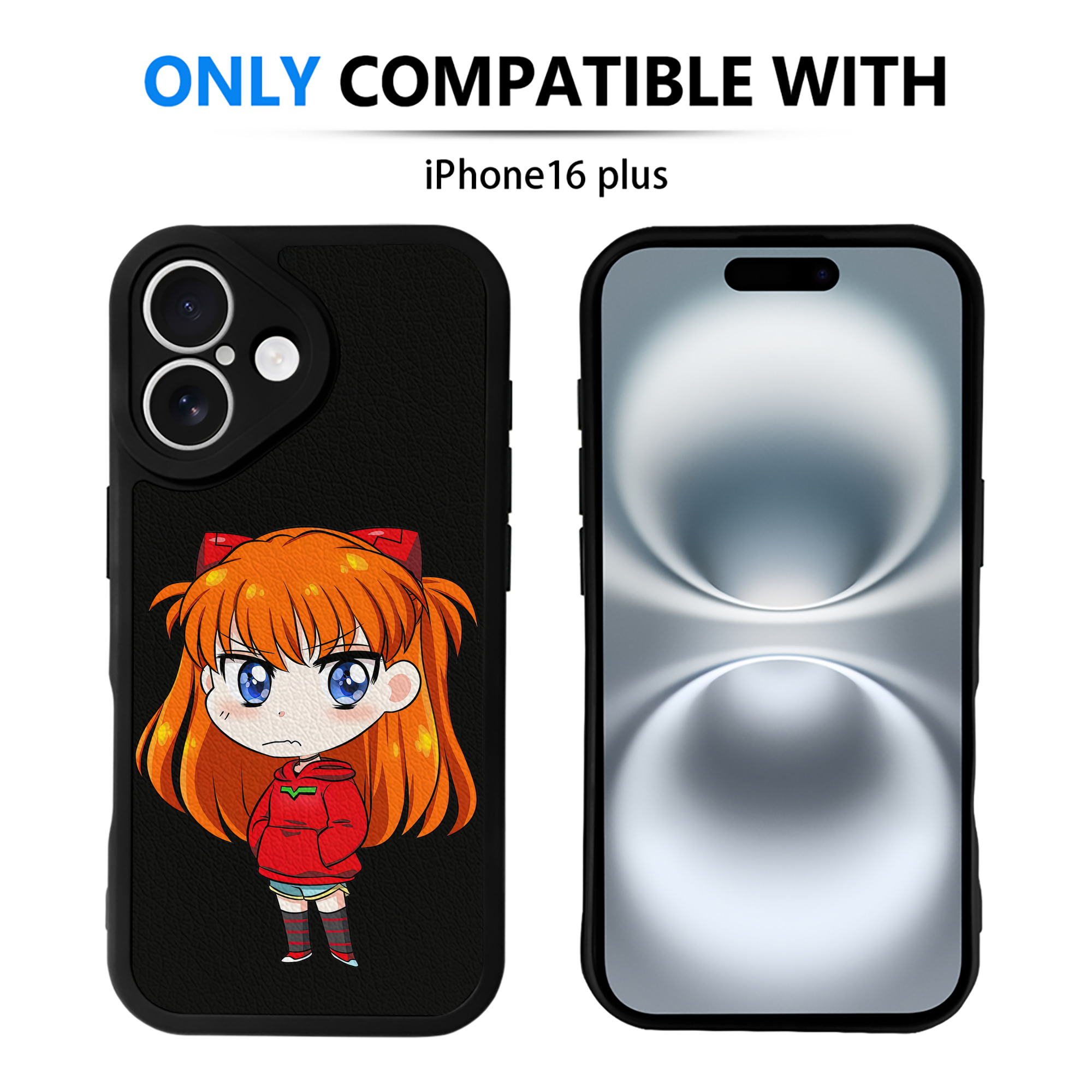 （画像用） EVA 新世紀エヴァンゲリオン 【iPhone 16シリーズ対応】シリコンスマホケース（レザー調） 材質：シリコン